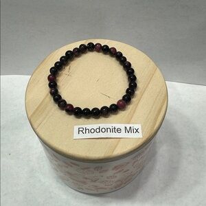 Rhodonite Mix Beaded Bracelet